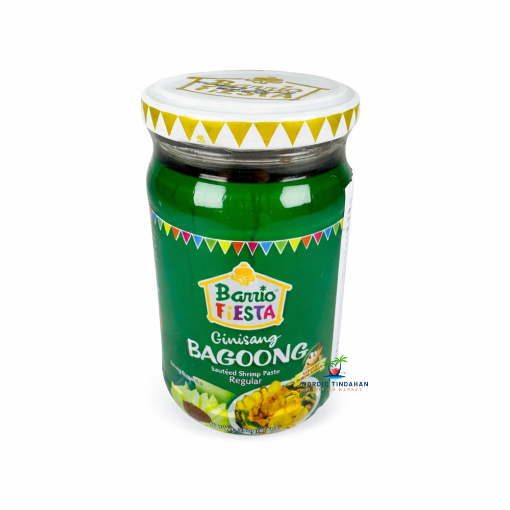 Barrio Fiesta Ginisang Bagoong – sautéed shrimp paste used as a savory condiment and cooking ingredient.