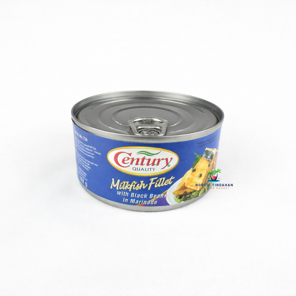 Century Tuna Milkfish Fillets in Black Bean Sauce 184g – Savory milkfish fillets combined with rich black bean sauce for an authentic taste.