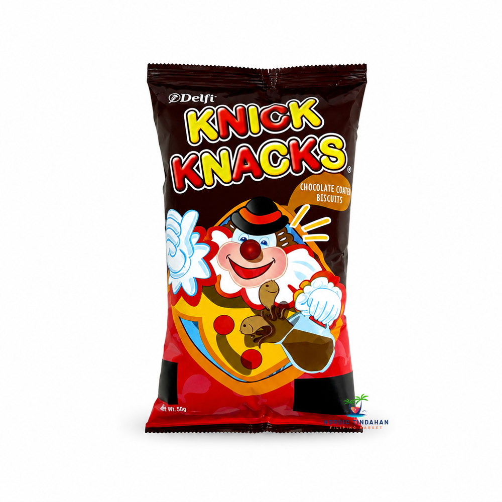 Delfi Knick Knacks Chocolate Coated Biscuits 50g