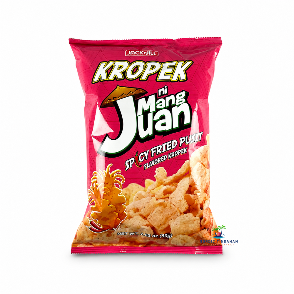 Jack 'n Jill Kropek Mang Juan Spicy Fried Pusit 80g