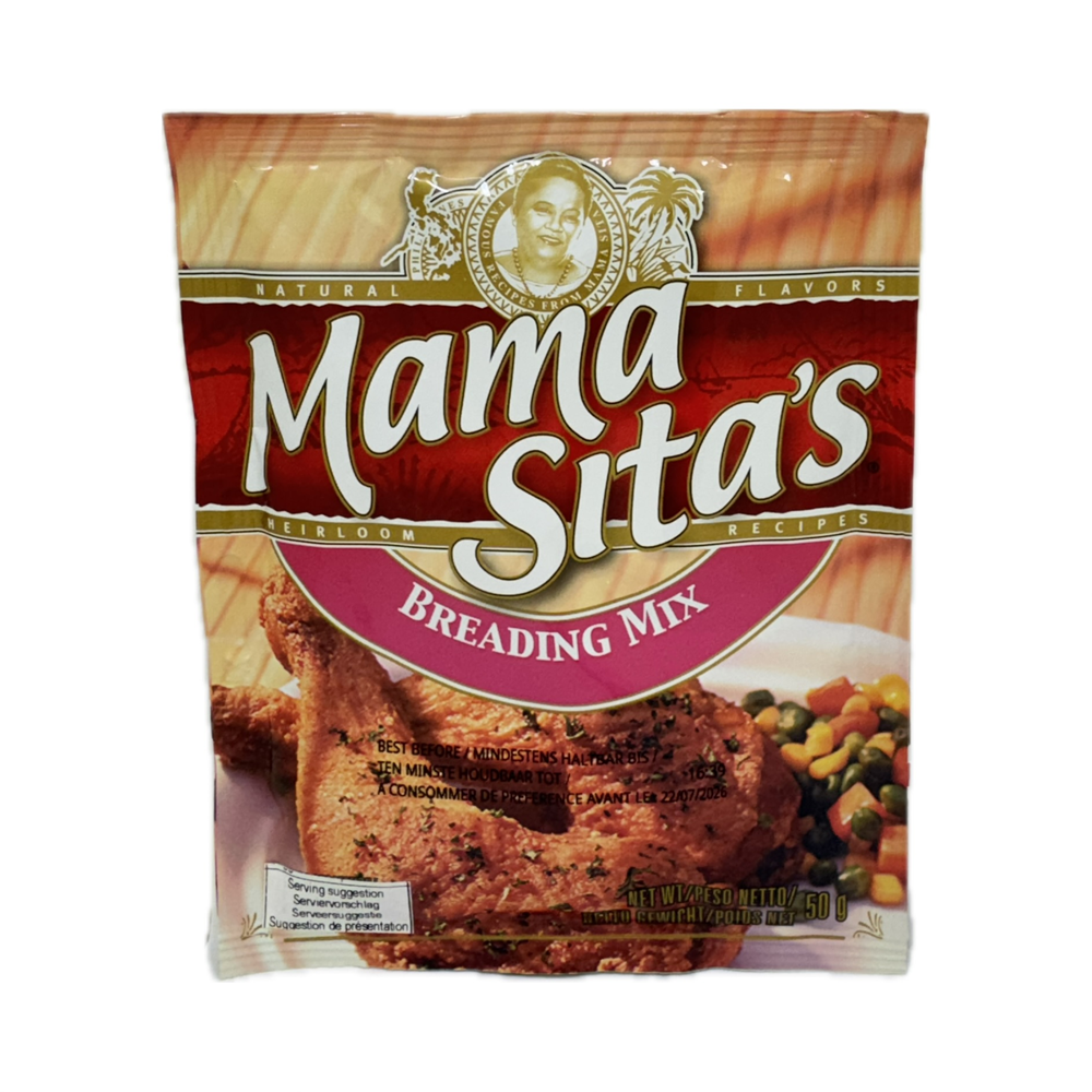 Mama Sita's Breading Mix 50g – Filipino breading mix for crispy, golden fried dishes. Perfect for coating meats, seafood, and vegetables for authentic Filipino flavors.
