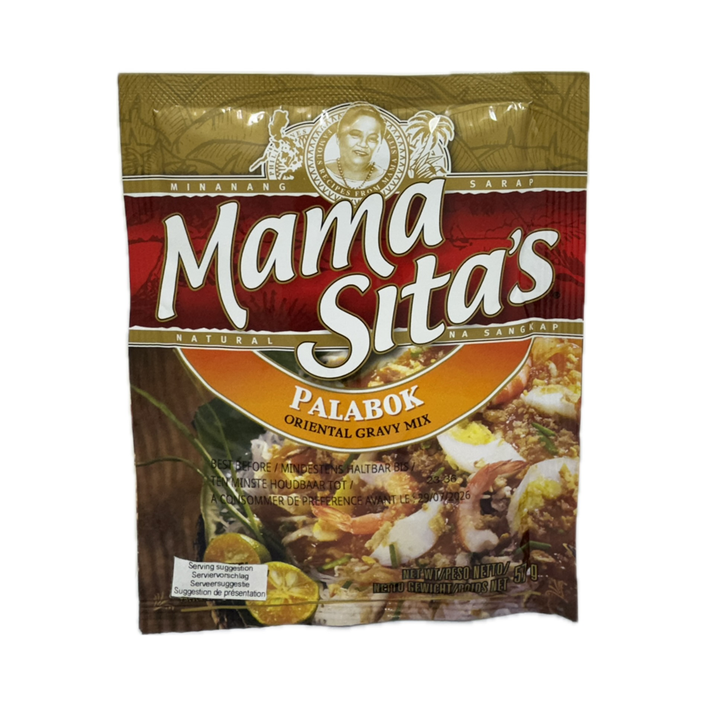 Mama Sita's Palabok 57g – Filipino palabok seasoning mix for a savory noodle dish. Perfect for creating the rich and flavorful Palabok, a traditional Filipino comfort food.