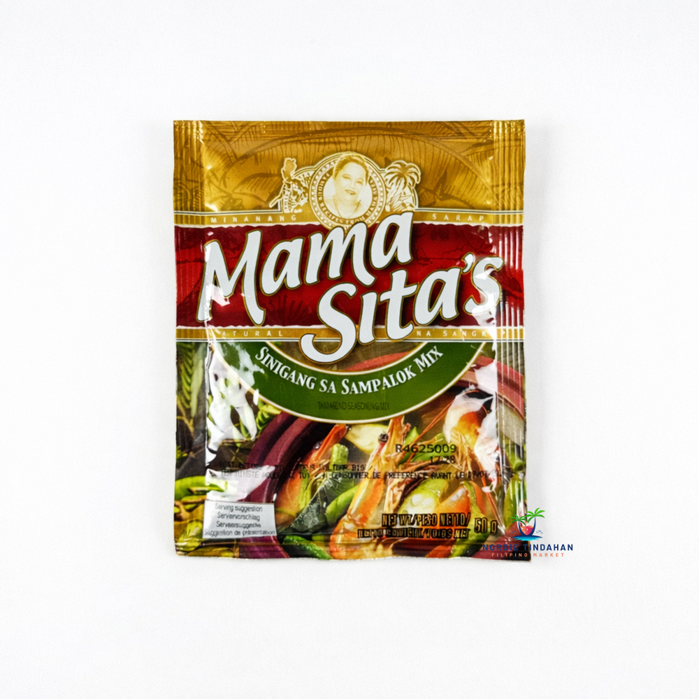 Mama Sita's Sinigang Sa Sampalok Mix 50g – Filipino tamarind seasoning mix for authentic sinigang soup.