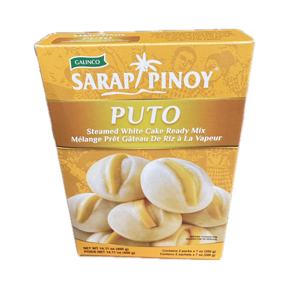 Sarap Pinoy Puto 400g - Filipino steamed rice cakes, soft and fluffy, perfect for snacks or celebrations.
