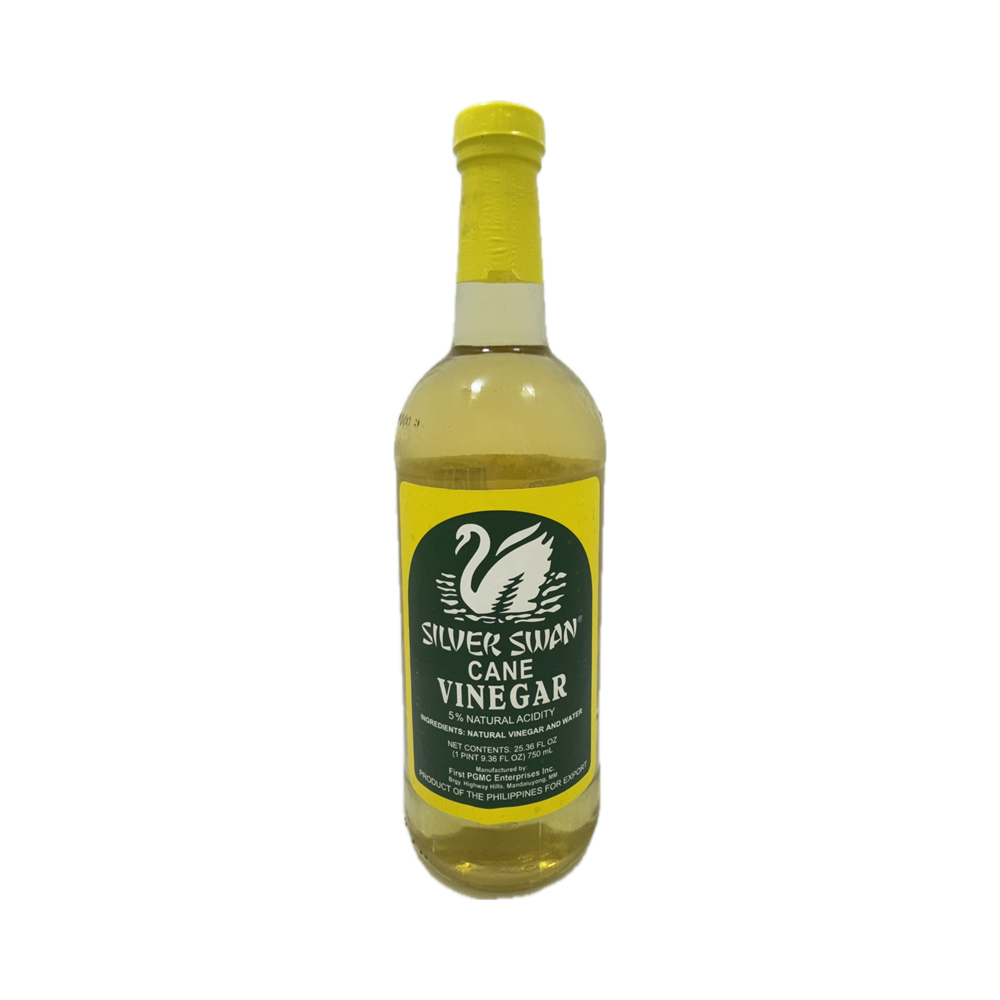 Silver Swan Sugar Cane Vinegar 750ml – A premium Filipino vinegar made from fermented sugarcane juice, offering a mild and aromatic tang ideal for cooking and dipping.