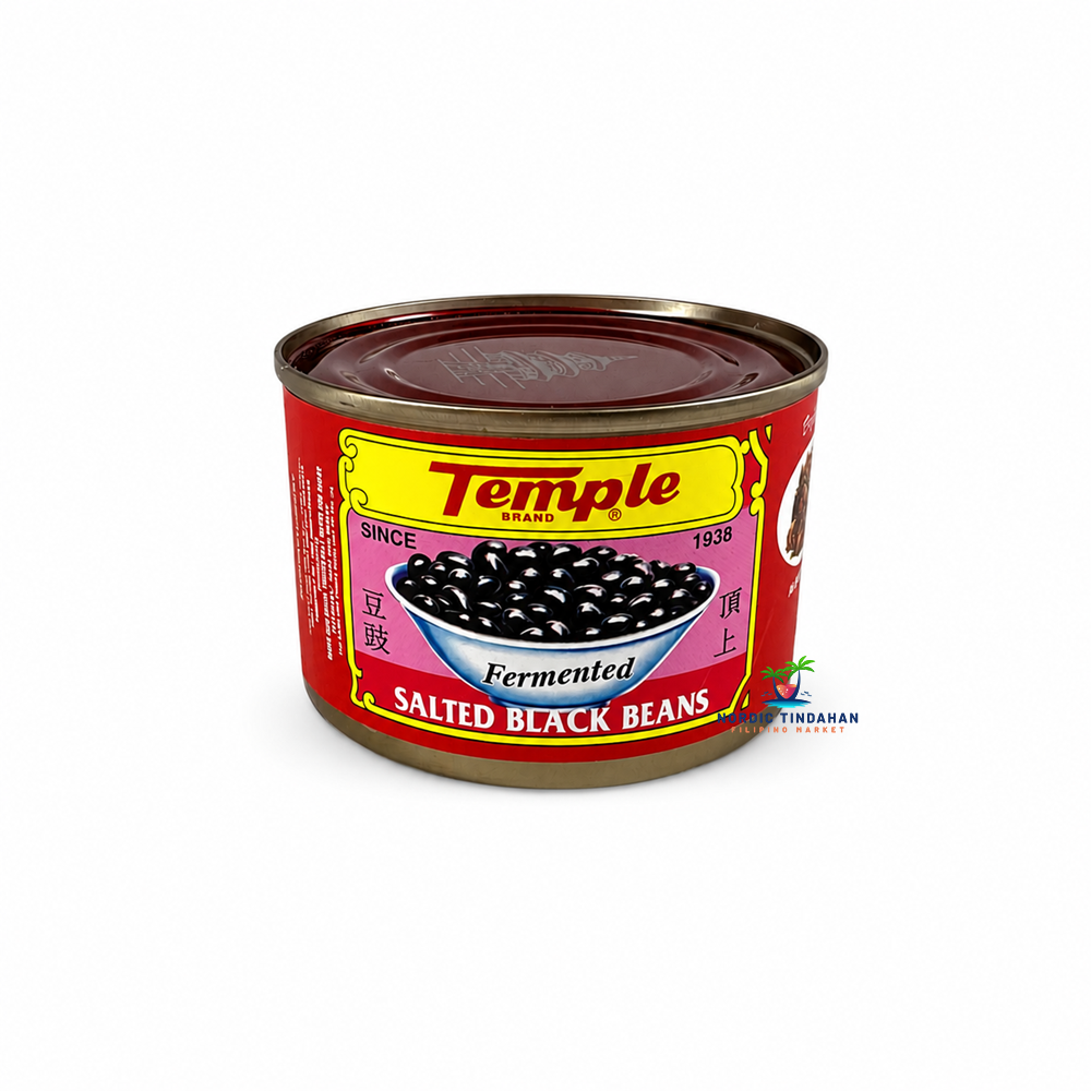 Temple Fermented Salted Black Beans 340g are traditional Chinese fermented soybeans with a rich, salty umami flavor. Perfect for stir-fries, steamed fish, braised dishes, sauces, and authentic Asian recipes.