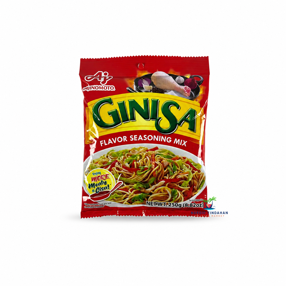 Ajinomoto Ginisa Flavor Seasoning Mix is a popular Filipino all-purpose seasoning blend that adds rich savory flavor to everyday dishes. Ideal for stir-fries, fried rice, noodles, vegetables, meat, seafood, and soups, it enhances the natural taste of your ingredients with a delicious umami boost. A convenient pantry essential for authentic Filipino home cooking.