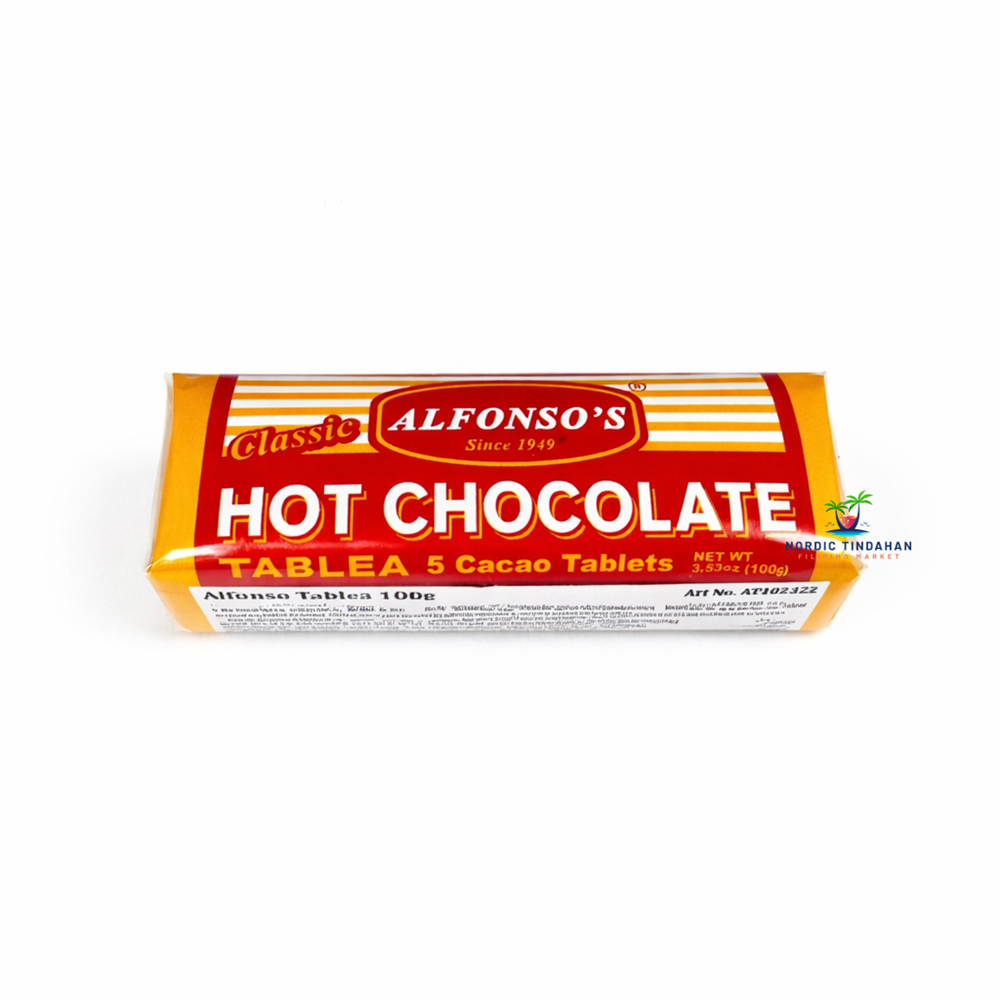 Alfonso’s Hot Chocolate Classic 100g – rich and creamy hot chocolate mix, perfect for a warm and comforting drink.