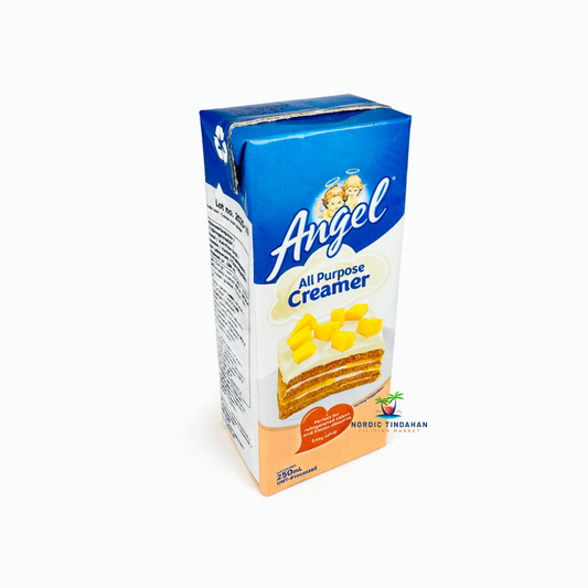 Angel All Purpose Creamer 250ml – versatile creamer suitable for desserts, sauces, soups, and coffee.