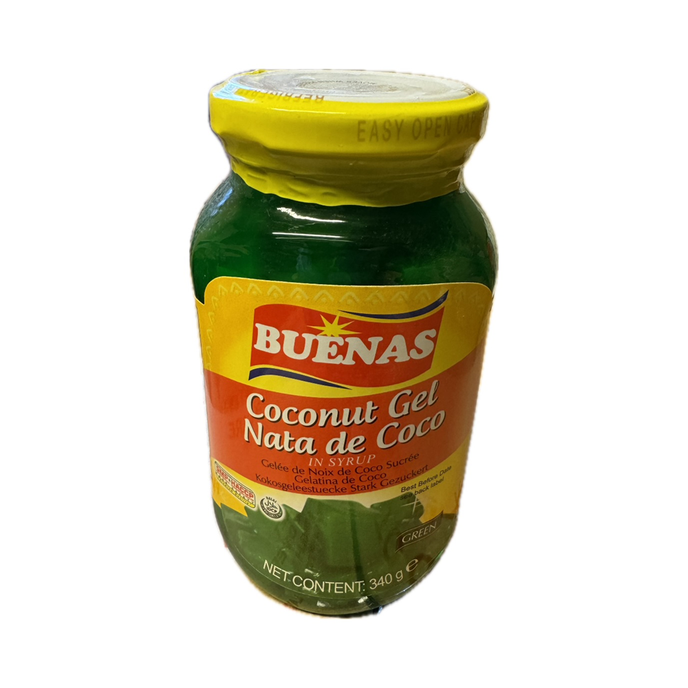 Buenas Coconut Gel Green (Nata De Coco) 340g