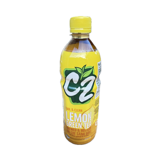 C2 Green Tea Lemon 500ml bottle – refreshing lemon-flavored green tea drink for a natural energy boost.