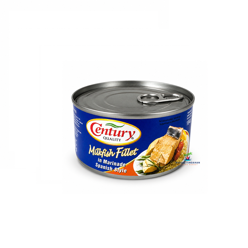 Enjoy the rich and savory taste of Century Milkfish Fillet in Marinade Spanish Style 180g. Made from premium boneless bangus (milkfish) fillets marinated in a flavorful Spanish-style sauce, this ready-to-eat Filipino favorite is perfect with steamed rice, salads, or as a quick and convenient meal.
