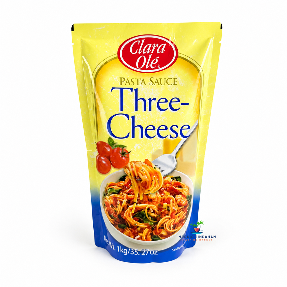 Clara Ole Pasta Sauce Three-Cheese 1 kg is a rich and creamy pasta sauce blended with the smooth flavors of three cheeses. Perfect for spaghetti, pasta dishes, and baked recipes, this ready-to-use sauce makes preparing delicious homemade meals quick and easy. A great choice for cheese lovers and family dinners.