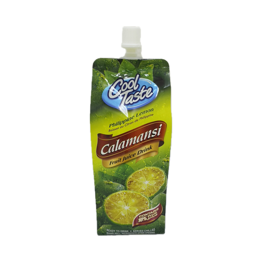 Cool Taste Calamansi Drink 500ml – A refreshing beverage made from 10% calamansi puree, offering a sweet and tangy citrus flavor.