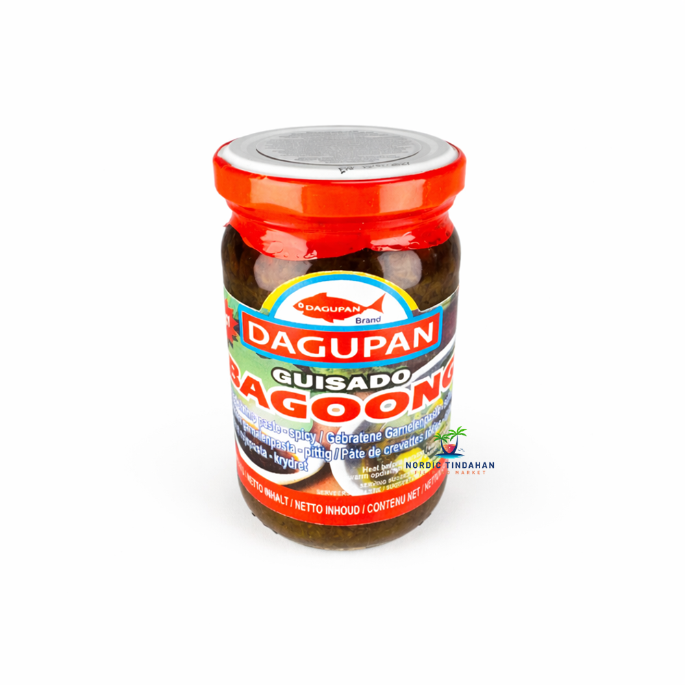 Dagupan Sautéed Shrimp Paste Spicy 230g – authentic Filipino spicy bagoong alamang from the Pinoy market, perfect for traditional Filipino cooking and condiments.