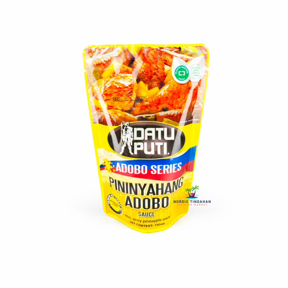Datu Puti Adobo Series Pininyahang Adobo Sauce – authentic Filipino pineapple adobo sauce from the Pinoy market, perfect for traditional Filipino home cooking.