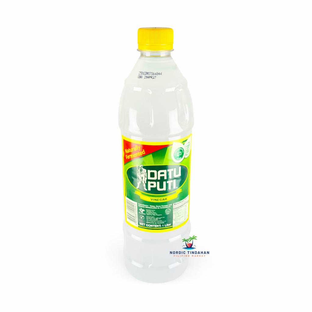 Datu Puti Vinegar 1L - classic Filipino white vinegar ideal for cooking, marinades, and dipping sauces.