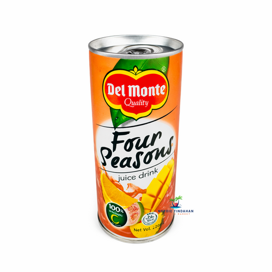 Del Monte Four Seasons Juice Drink 240ml – canned tropical fruit juice drink made with a blend of fruit flavors.