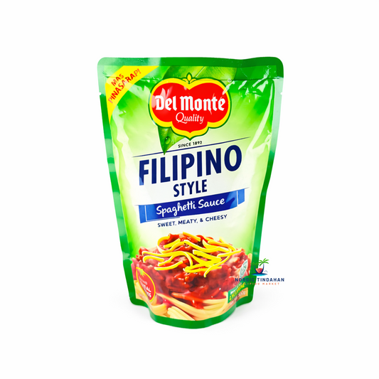 Del Monte Spaghetti Sauce Filipino Style 500g – sweet and meaty tomato-based sauce with cheese flavor, perfect for Filipino-style spaghetti dishes