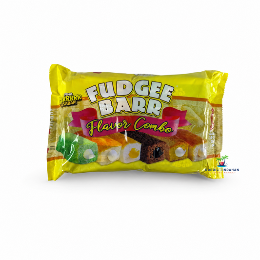 Fudgee Barr Flavor Combo Filled Cake Bars is an assortment of soft sponge cake bars with delicious cream-filled centers in a variety of popular flavors. Perfect for lunchboxes, afternoon snacks, sharing with family, or enjoying with coffee and tea. A fun selection of classic Filipino snack cakes in one convenient pack.