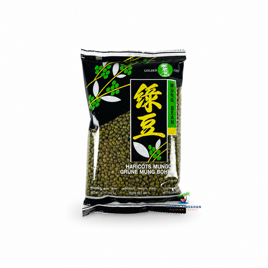 Prepare wholesome meals and traditional Asian desserts with Golden Chef Mung Bean 400g. These premium whole green mung beans are rich in plant-based protein and fiber, making them ideal for soups, stews, porridge, sprouts, and sweet recipes. A versatile pantry staple for everyday cooking.