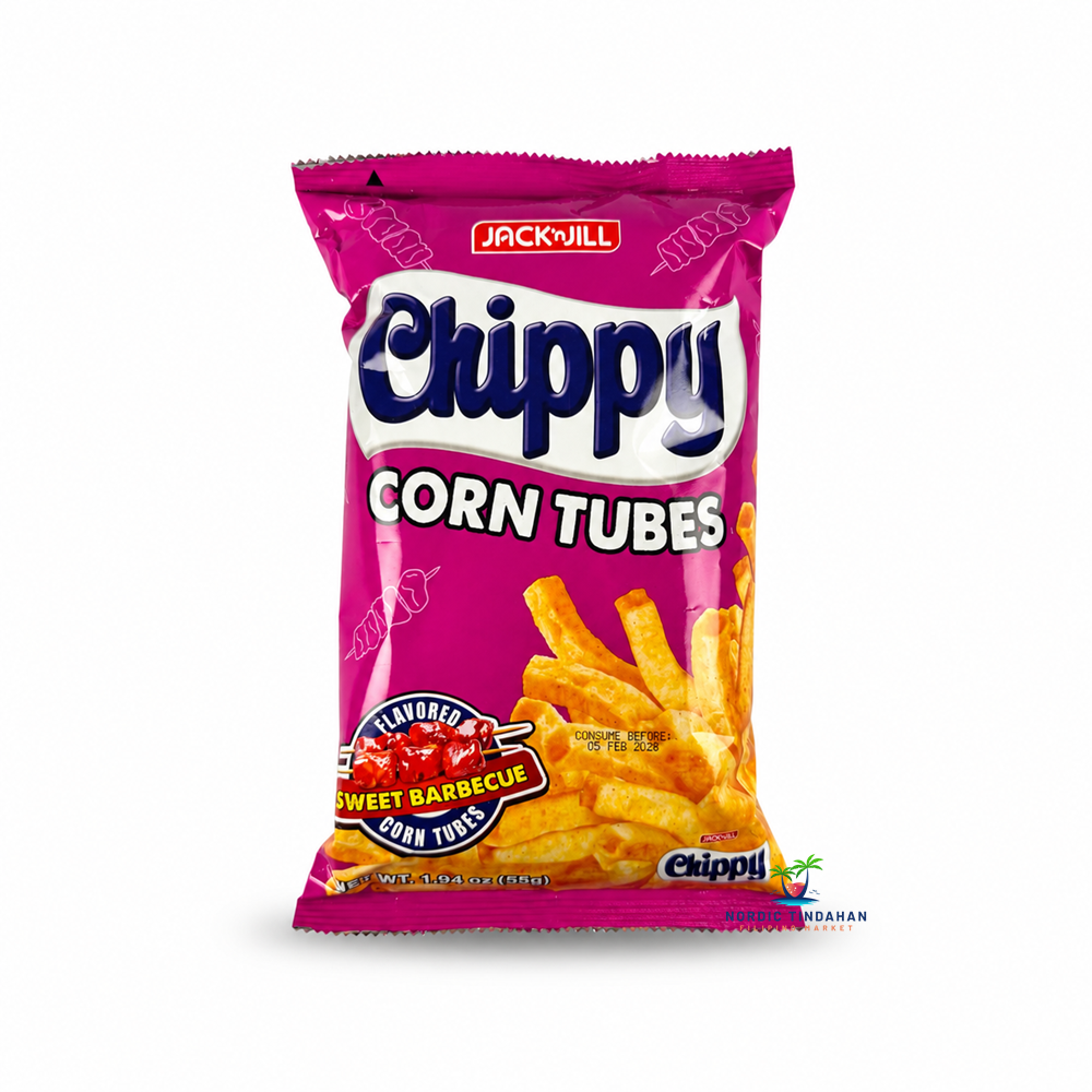 Jack 'n Jill Chippy Sweet Barbecue Corn Tubes 55g