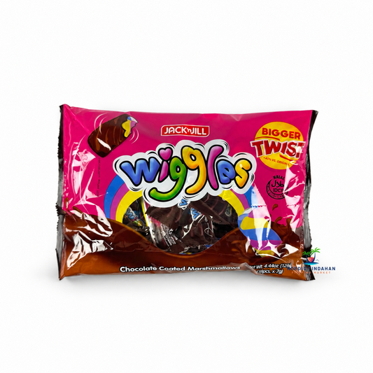 Jack ’n Jill Wiggles chocolate coated marshmallows are soft, chewy marshmallow treats covered in a delicious chocolate coating. This 126g pack contains individually wrapped treats, perfect for a sweet snack or sharing.