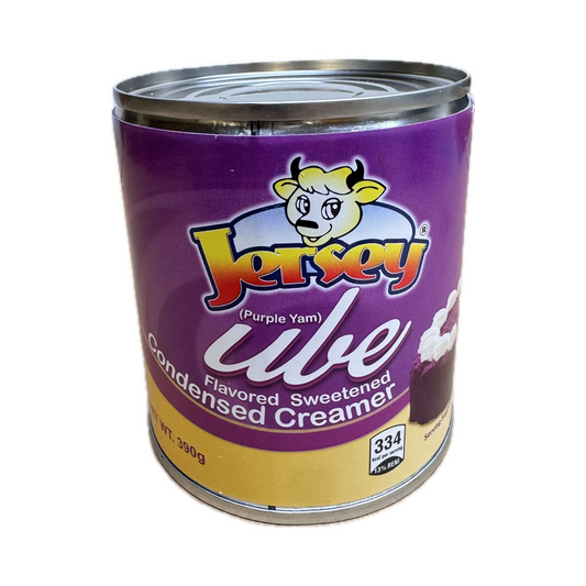 Jersey Ube condensed creamer 390g can, sweet purple yam-flavored milk for desserts and beverages