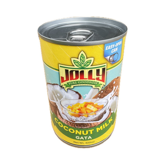 Jolly Coconut Milk 400ml - smooth and creamy coconut milk perfect for cooking, desserts, and Filipino recipes.