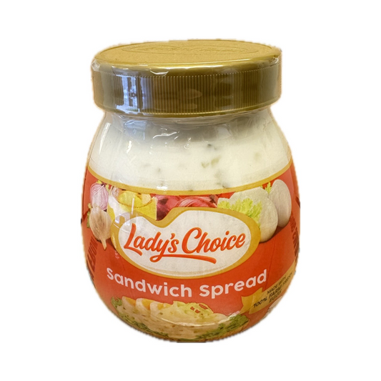 Lady's Choice Sandwich Spread 470ml - creamy mayonnaise-based spread with pickle relish for sandwiches and snacks.