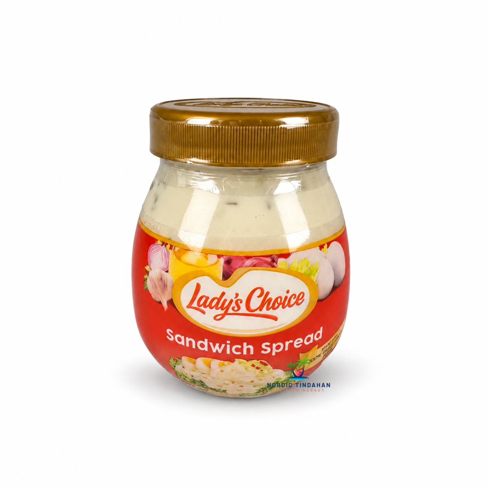 Make delicious Filipino-style sandwiches with Lady's Choice Sandwich Spread, a creamy and savory spread perfect for bread, sandwiches, and quick snacks. A convenient pantry staple for everyday meals.