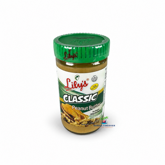 Lily’s Classic Peanut Butter is a creamy Filipino peanut butter in a 296g jar. A versatile spread for bread, toast, sandwiches and Filipino-style snacks and desserts.