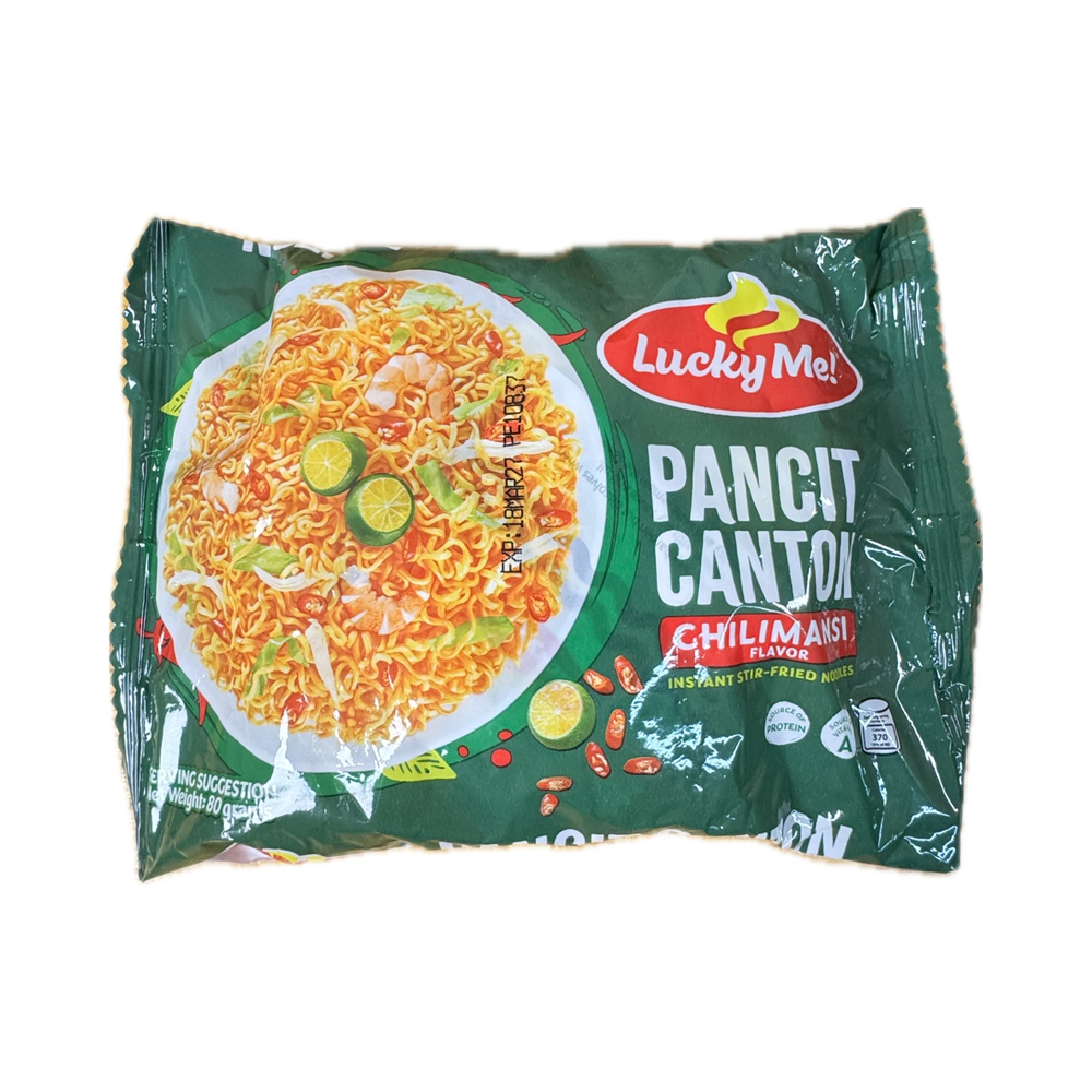 Lucky Me Pancit Canton Chilimansi 80g instant noodles pack
