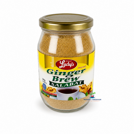 Ludy’s Instant Ginger Brew Salabat 360 g is a traditional Filipino instant ginger drink mix that creates a warm and soothing ginger tea in minutes. Known for its strong ginger flavor and comforting aroma, salabat is perfect for cold days or relaxing hot beverages. Easy to prepare by simply adding hot water. Enjoy on its own or with honey and lemon.