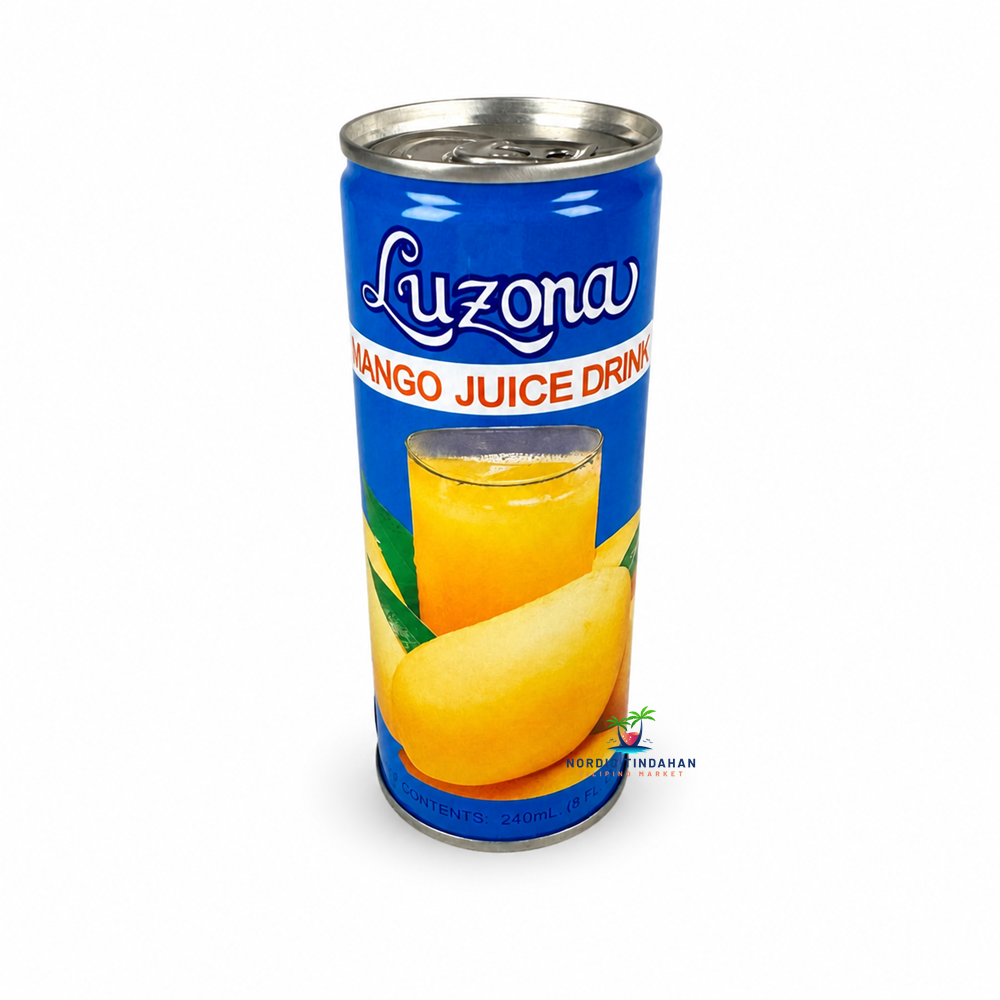 Luzona Mango Juice Drink 240ml, sweet and refreshing mango-flavored drink, perfect for quenching thirst anytime