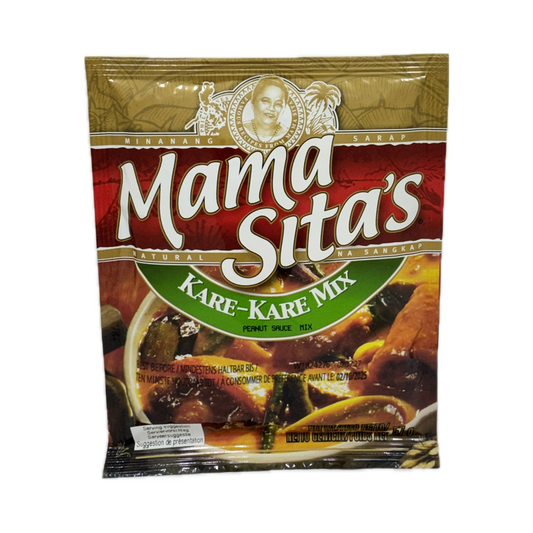 Mama Sita's Kare-Kare Mix 57g – Filipino kare-kare stew mix for authentic and rich flavors. Perfect for preparing traditional Filipino oxtail or pork stew.