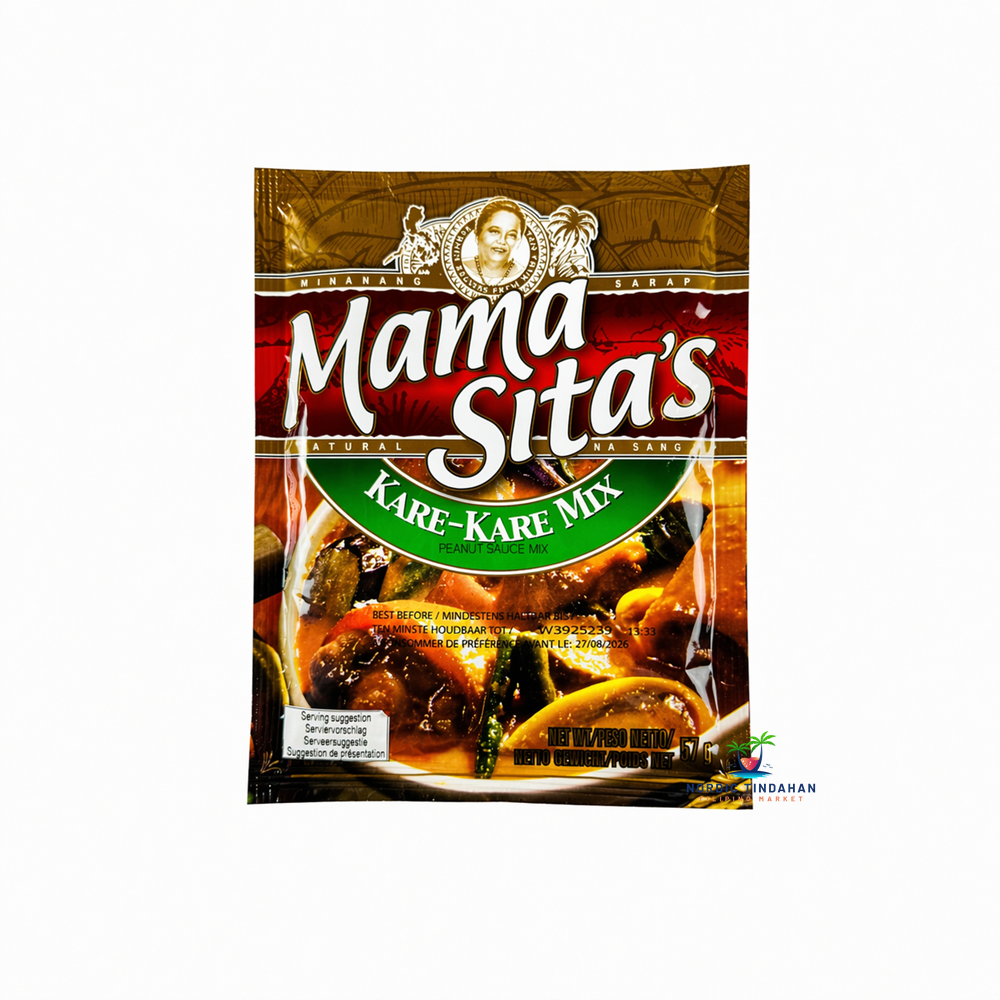 Mama Sita's Kare-Kare Mix 57g – Filipino kare-kare stew mix for authentic and rich flavors. Perfect for preparing traditional Filipino oxtail or pork stew.