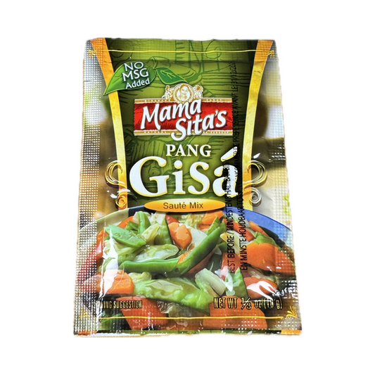Mama Sita’s Pang Gisa Seasoning Mix 10g sachet, authentic Filipino seasoning for quick and flavorful stir-fry dishes