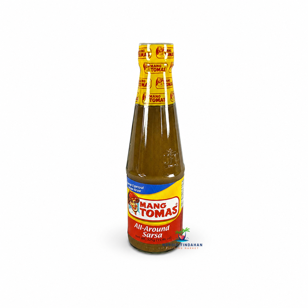 Mang Tomas All-Around Sarsa is the iconic Filipino all-purpose sauce, loved for its rich, savory flavor and smooth texture. Traditionally served with lechon (roast pork), this versatile sauce is also perfect with grilled meats, fried dishes, roasted chicken, barbecue, and rice meals. A true Filipino pantry staple that adds authentic flavor to everyday cooking and dipping.