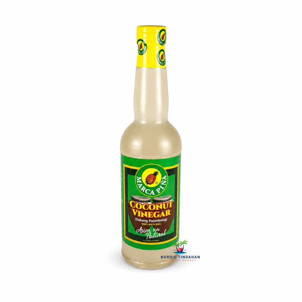 Add authentic Filipino flavor to your cooking with Marca Piña Coconut Vinegar 375ml. Made from naturally fermented coconut sap (Sukang Paombong), this versatile vinegar offers a clean, tangy taste that is perfect for adobo, dipping sauces, marinades, pickling, and everyday cooking.