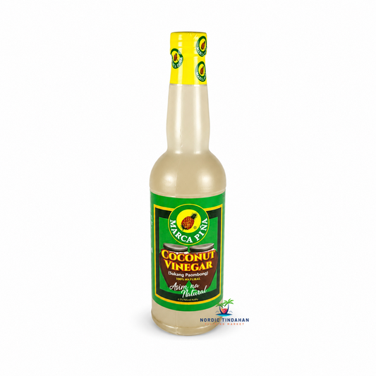 Add authentic Filipino flavor to your cooking with Marca Piña Coconut Vinegar 375ml. Made from naturally fermented coconut sap (Sukang Paombong), this versatile vinegar offers a clean, tangy taste that is perfect for adobo, dipping sauces, marinades, pickling, and everyday cooking.