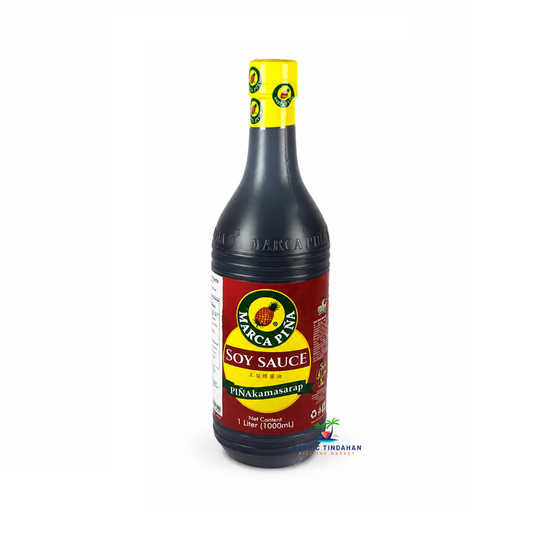 Enhance your favorite dishes with Marca Piña Soy Sauce 1000ml. This authentic Filipino soy sauce delivers a rich, savory umami flavor, making it perfect for marinades, dipping sauces, stir-fries, adobo, and everyday cooking. A kitchen essential for traditional Filipino recipes.