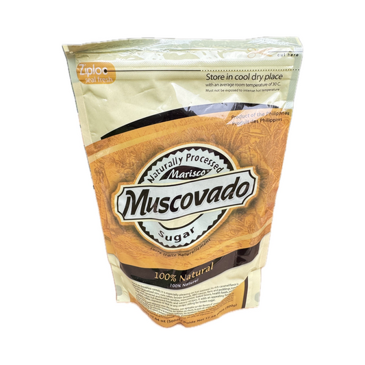 Marisco Muscovado Sugar in Ziplock 500g - unrefined natural brown sugar with rich molasses flavor, perfect for baking and cooking.
