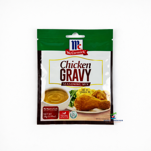 McCormick Chicken Gravy Mix 28g – savory seasoning mix for quick and easy homemade chicken gravy
