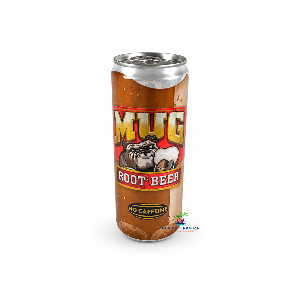 Enjoy the rich, smooth taste of MUG Root Beer No Caffeine 330ml. This classic American soft drink delivers a creamy root beer flavor with a refreshing fizz, all without caffeine. Perfect served ice cold on its own, with burgers and snacks, or as the base for a traditional root beer float.