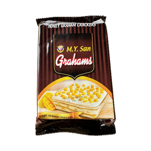My San Graham Honey 210g - honey-flavored graham crackers ideal for snacking, baking, and dessert recipes.