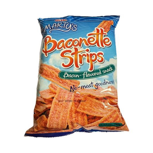 Oishi Marty's Baconette Strips - Bacon Flavored 90g