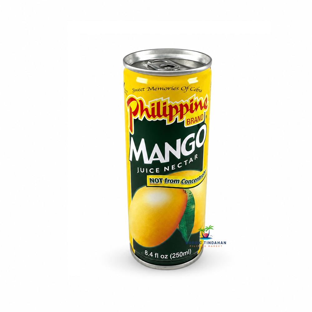 Enjoy the rich tropical taste of Philippine Brand Mango Juice Nectar 250ml. Made with real mangoes and not from concentrate, this smooth and refreshing Filipino mango drink is perfect served chilled anytime or paired with your favorite meals.
