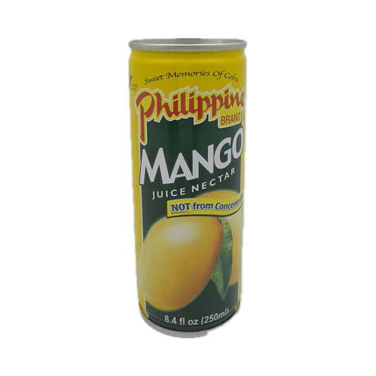 Philippine Brand Mango Nectar 250ml – A refreshing Filipino beverage made with 37% mango puree, offering a sweet and tropical taste.​