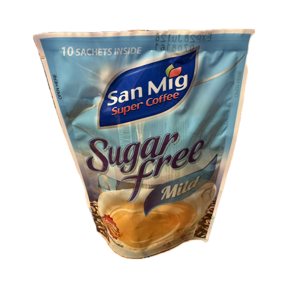 San Miguel Coffee 3 in 1 Sugar Free Mild (10x7g)